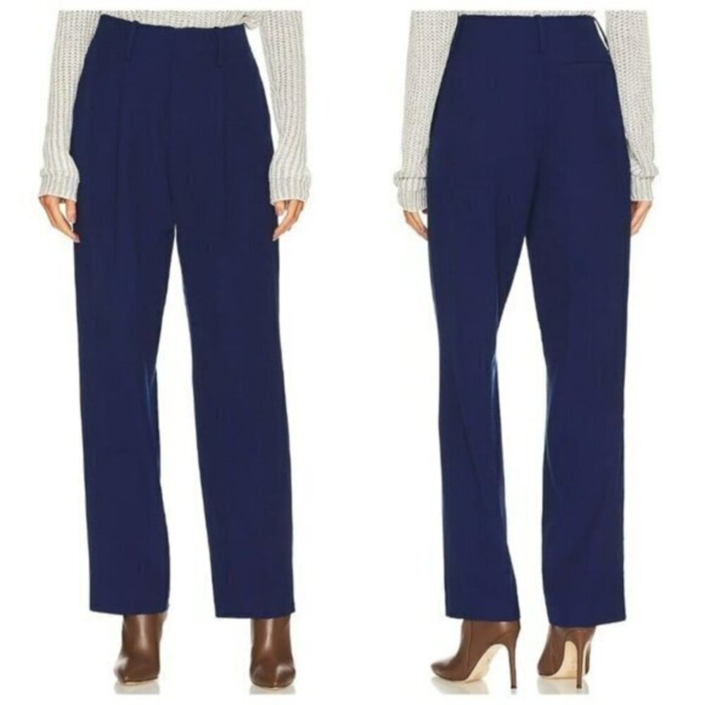 L'Academie Obie Trouser - Navy Blue